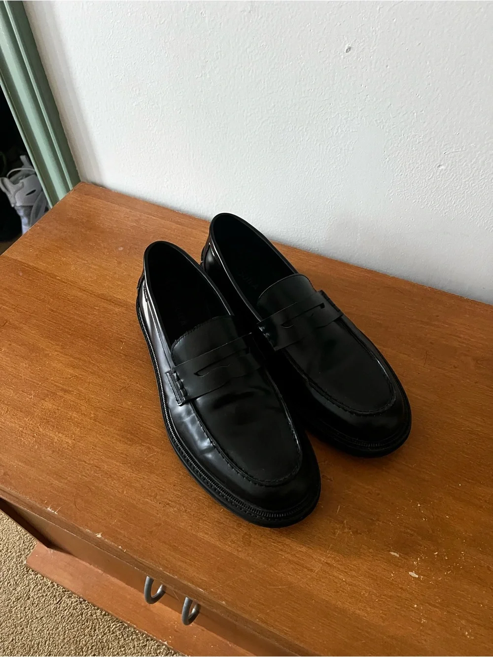 Mensa Black Penny Loafers size 46 US13